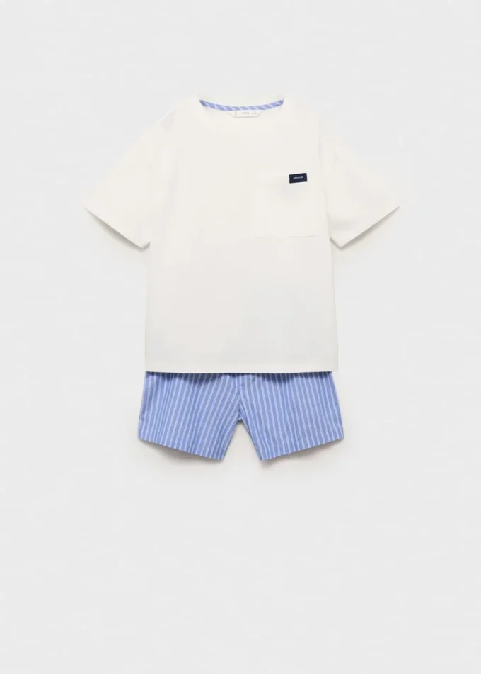 Pigiama corto a righe Pigiama corto a righe