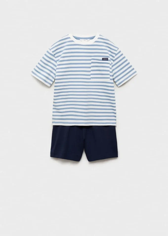 Pigiama corto a righe Pigiama corto a righe