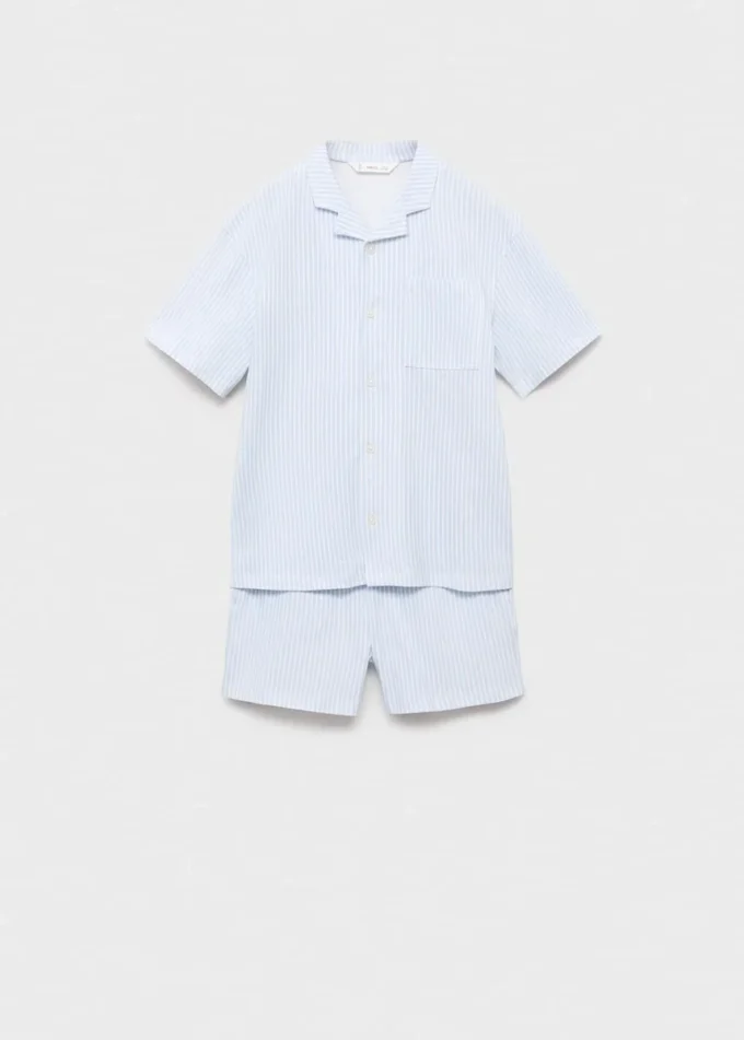 Pigiama corto a righe Pigiama corto a righe