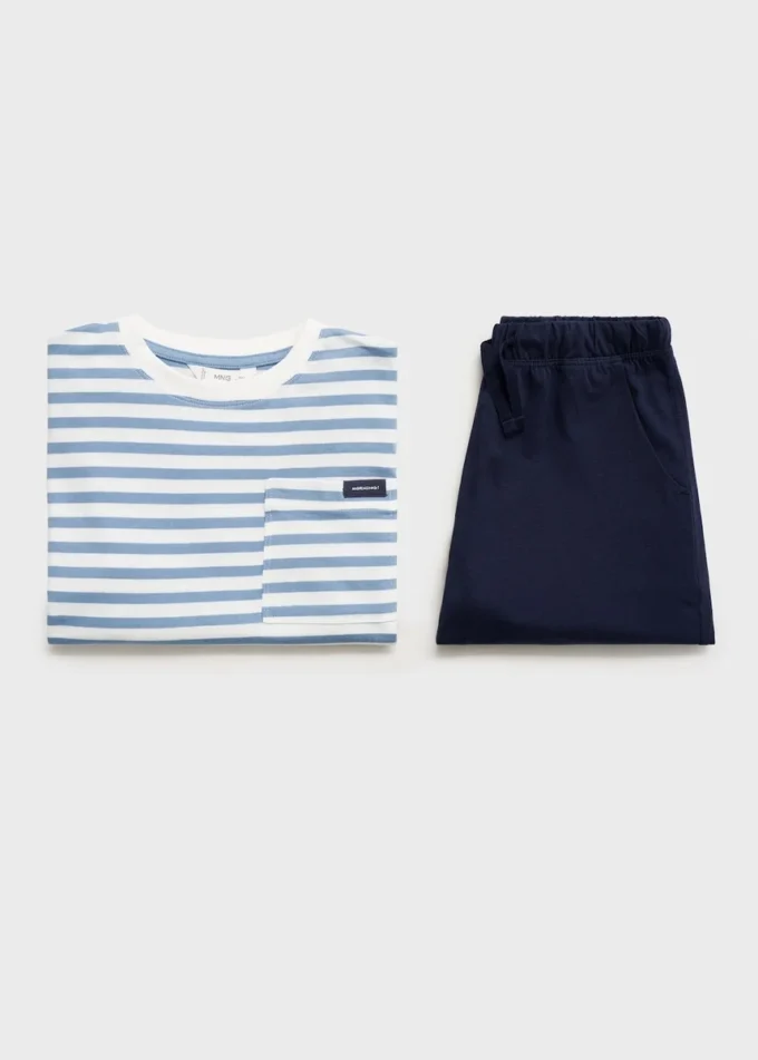 Pigiama corto a righe Pigiama corto a righe