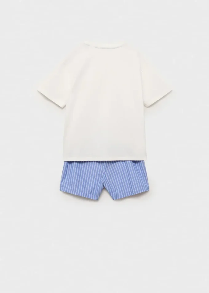 Pigiama corto a righe Pigiama corto a righe