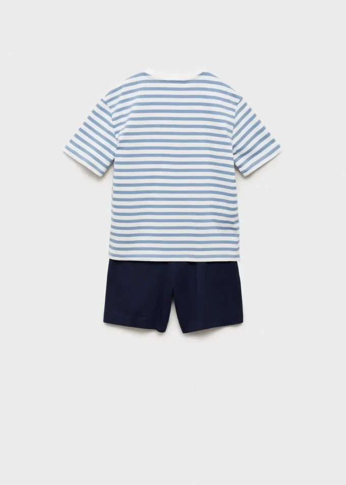 Pigiama corto a righe Pigiama corto a righe