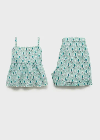 Pigiama corto stampato