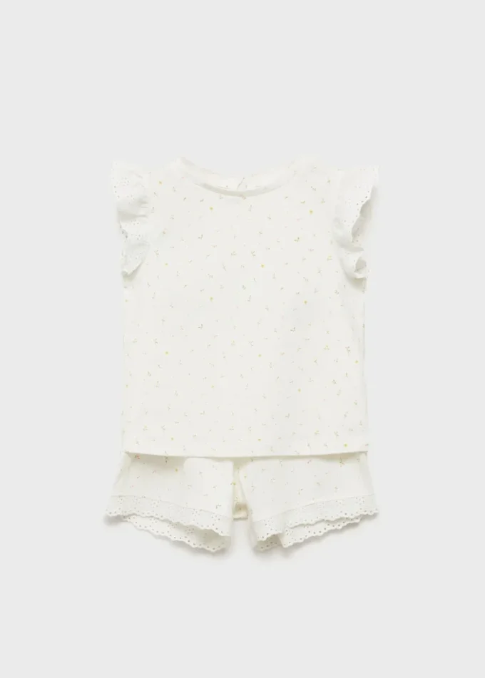 Pigiama in cotone a fiori Pigiama in cotone a fiori