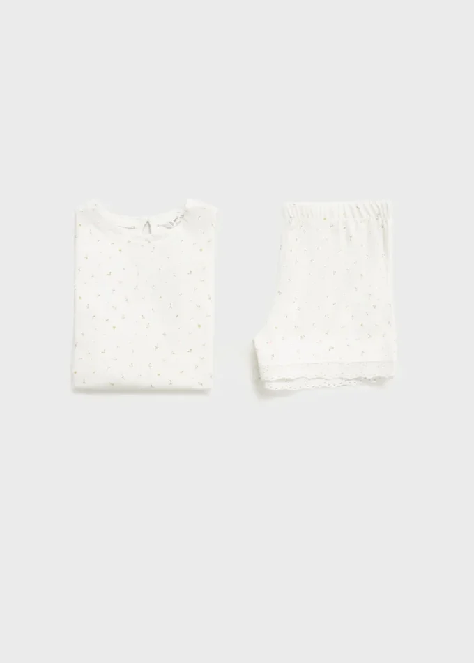 Pigiama in cotone a fiori Pigiama in cotone a fiori