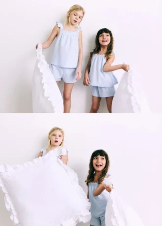 Pigiama in cotone a righe