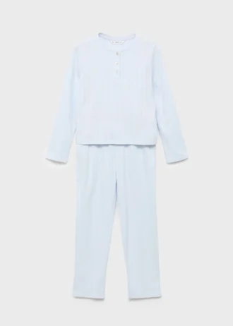 Pigiama lungo a costine Pigiama lungo a costine