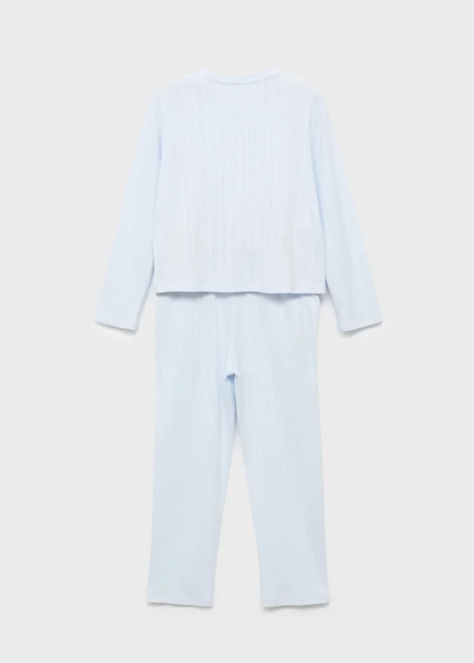 Pigiama lungo a costine Pigiama lungo a costine