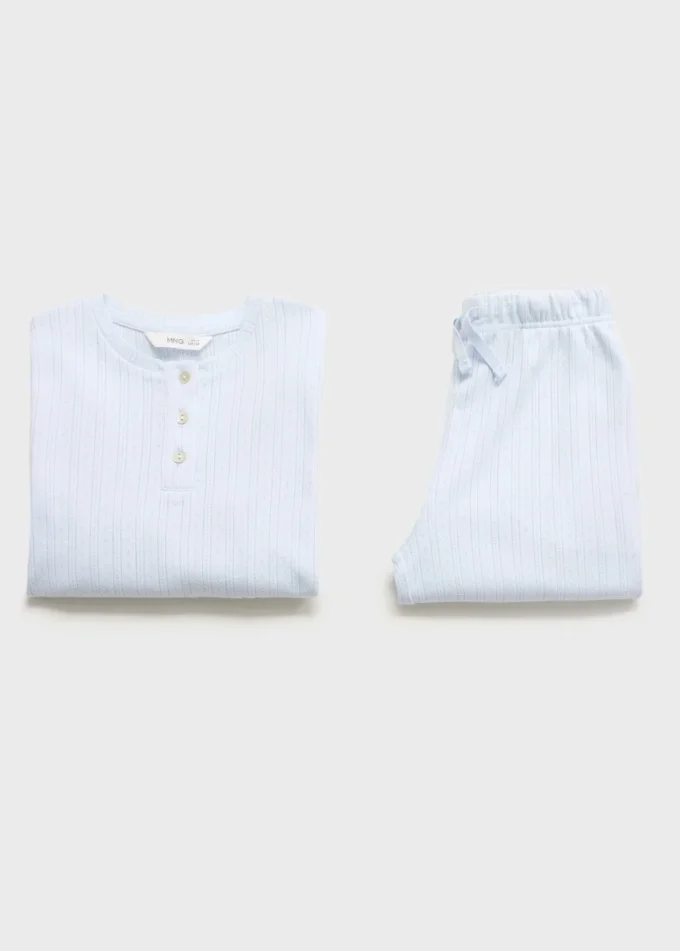 Pigiama lungo a costine Pigiama lungo a costine