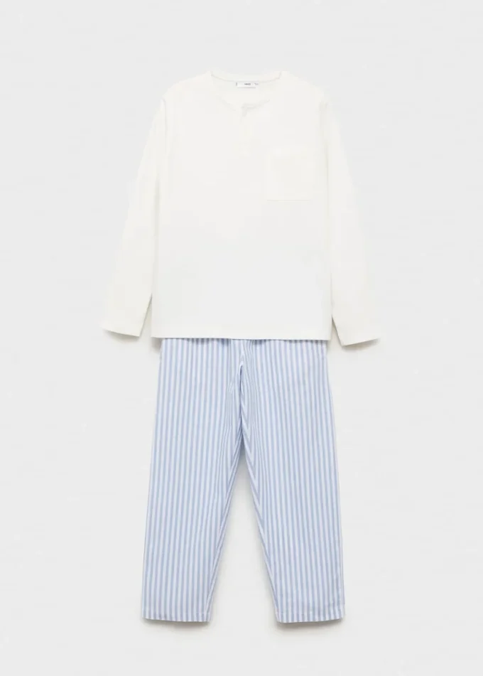 Pigiama lungo a righe