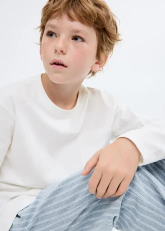 Pigiama lungo a righe