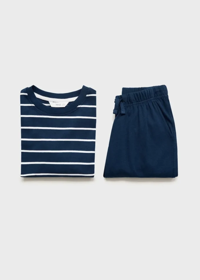 Pigiama lungo a righe