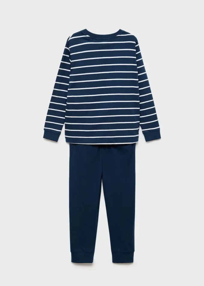 Pigiama lungo a righe