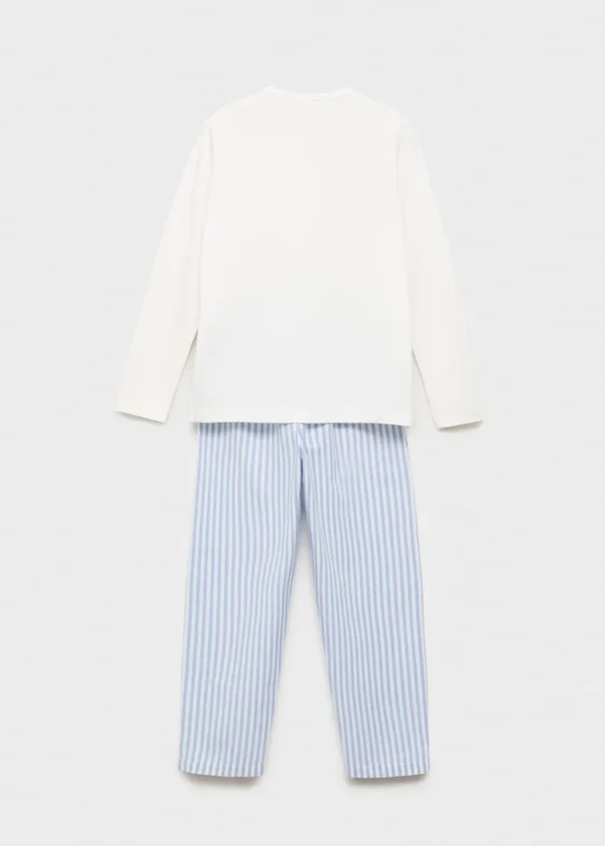 Pigiama lungo a righe