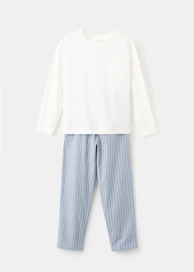 Pigiama lungo a righe Pigiama lungo a righe