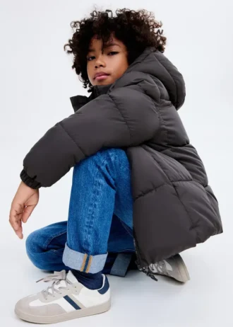 Piumino con cappuccio