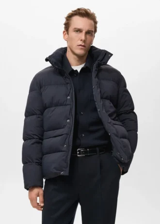 Piumino corto idrorepellente