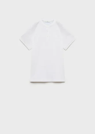 Polo con collo alla coreana