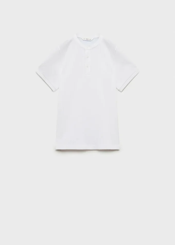 Polo con collo alla coreana Polo con collo alla coreana