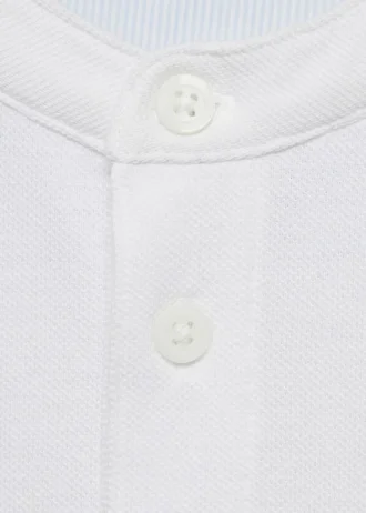 Polo con collo alla coreana