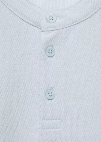 Polo con collo alla coreana