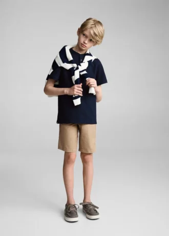 Polo con collo alla coreana