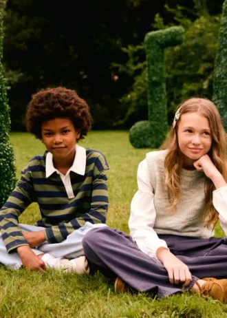 Polo in cotone a righe