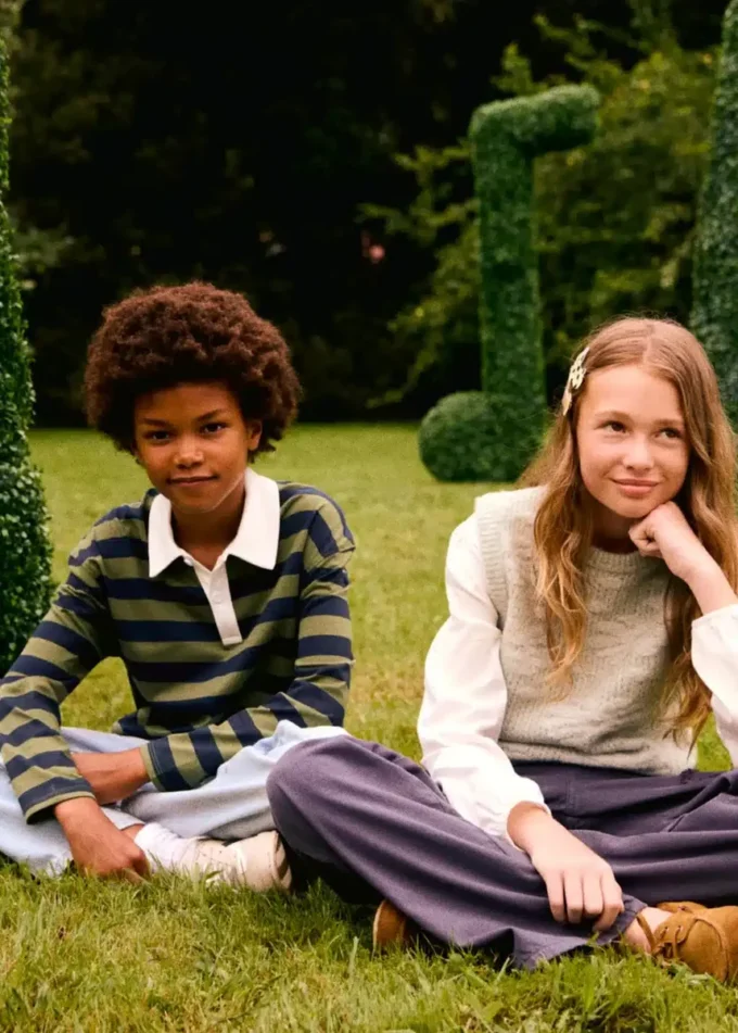 Polo in cotone a righe Polo in cotone a righe