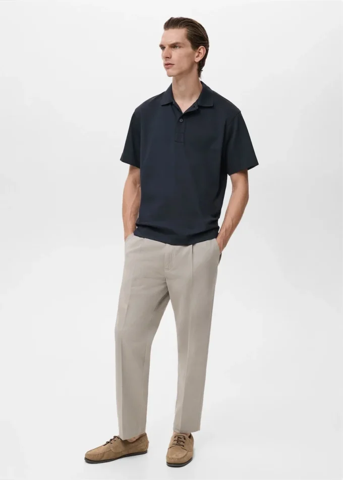 Polo in cotone dalla vestibilità comoda Polo in cotone dalla vestibilità comoda