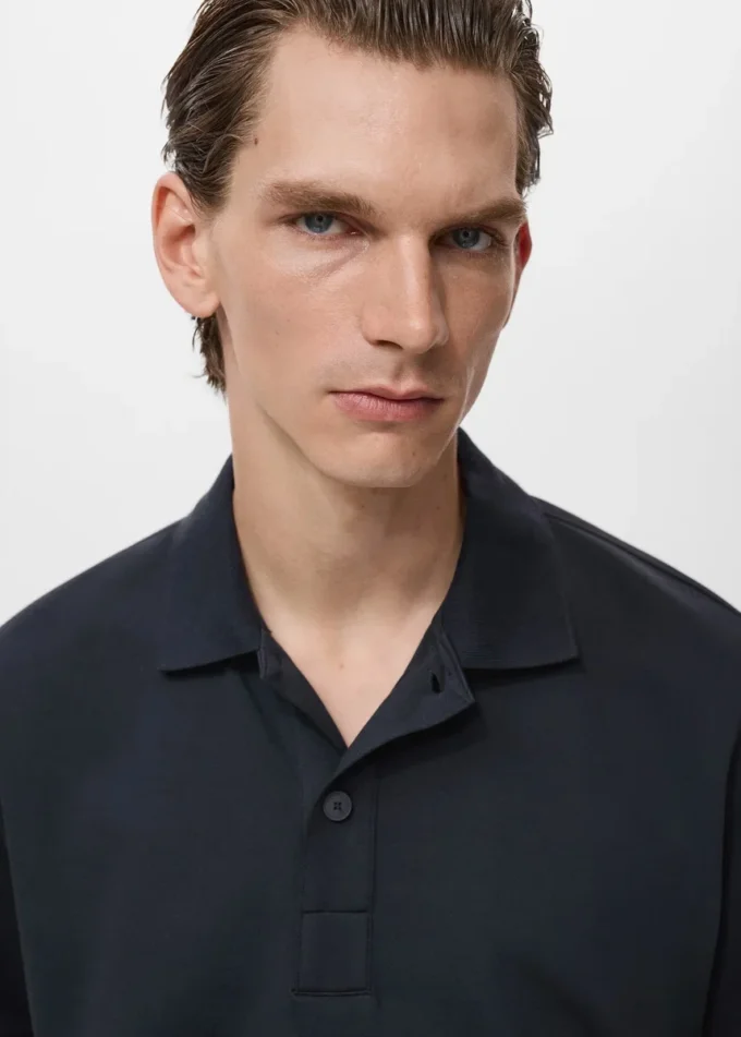 Polo in cotone dalla vestibilità comoda Polo in cotone dalla vestibilità comoda