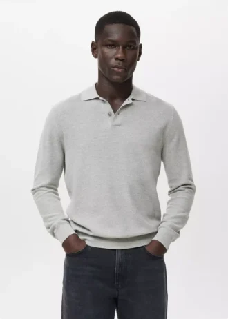 Polo in cotone microstrutturato Polo in cotone microstrutturato