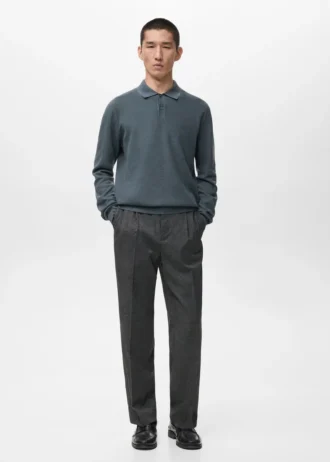 Polo in cotone microstrutturato Polo in cotone microstrutturato