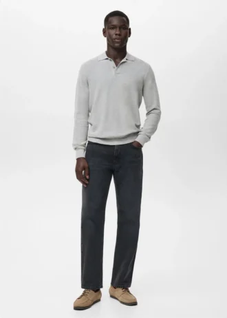 Polo in cotone microstrutturato Polo in cotone microstrutturato