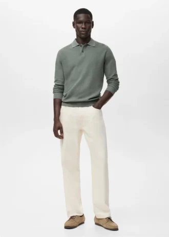 Polo in cotone microstrutturato Polo in cotone microstrutturato