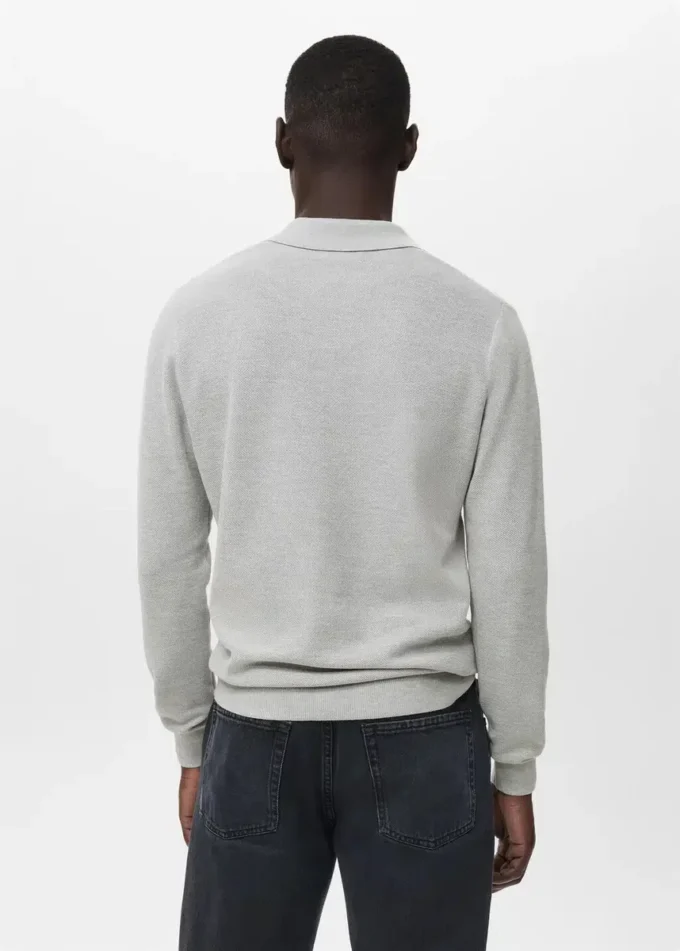 Polo in cotone microstrutturato Polo in cotone microstrutturato