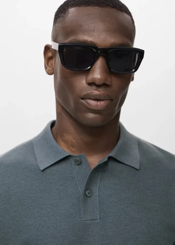 Polo in cotone microstrutturato Polo in cotone microstrutturato