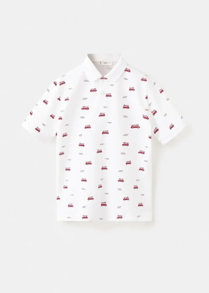 Polo in cotone stampato Polo in cotone stampato