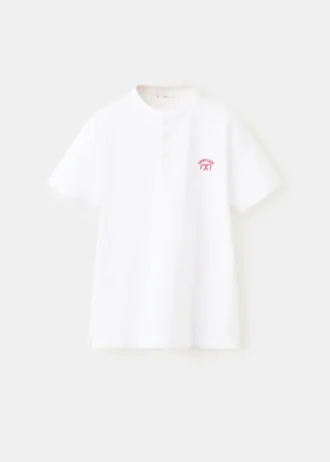 Polo in cotone stampato