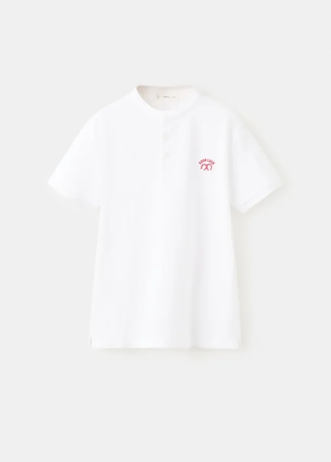 Polo in cotone stampato Polo in cotone stampato