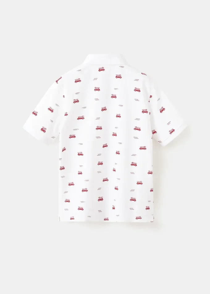 Polo in cotone stampato Polo in cotone stampato