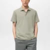 Polo in maglia a coste sottili Polo in maglia a coste sottili