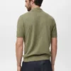 Polo in maglia a costine Polo in maglia a costine