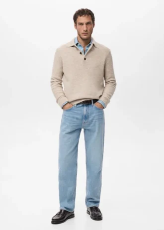 Polo in maglia bouclé mini