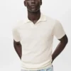 Polo in maglia di cotone strutturata Polo in maglia di cotone strutturata