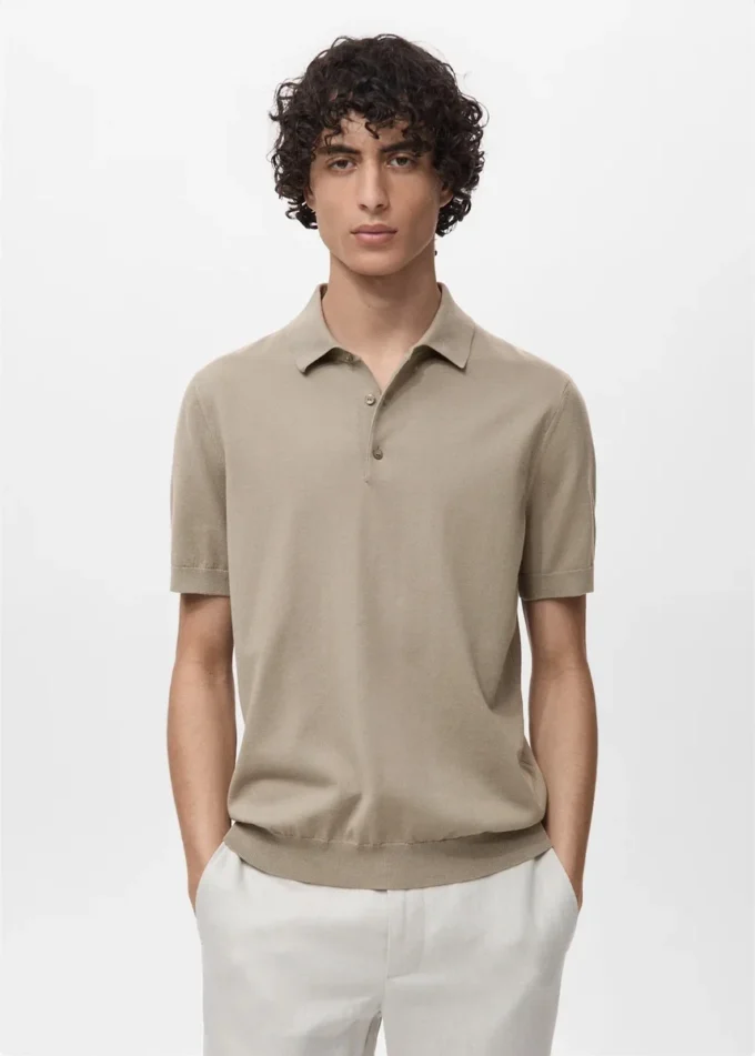 Polo in maglia fine 100% cotone Polo in maglia fine 100% cotone