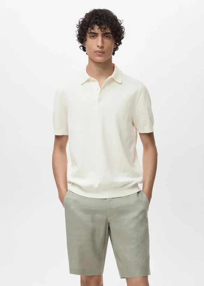 Polo in maglia fine 100% cotone Polo in maglia fine 100% cotone