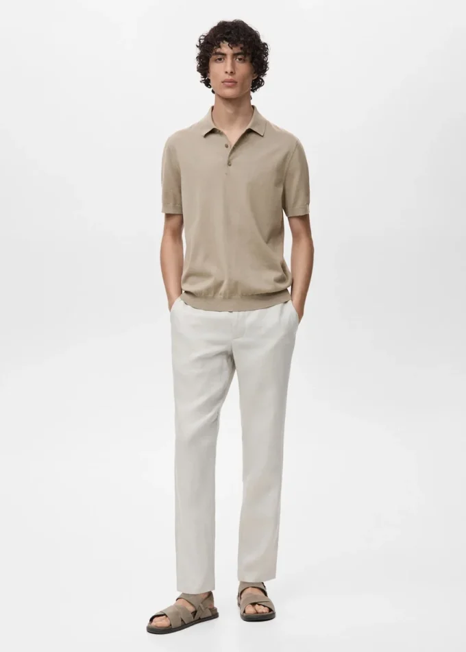 Polo in maglia fine 100% cotone Polo in maglia fine 100% cotone