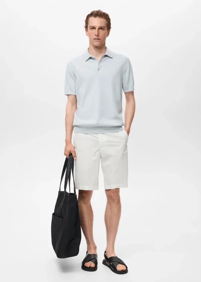 Polo in maglia fine 100% cotone Polo in maglia fine 100% cotone