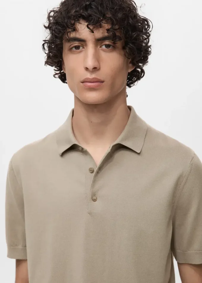 Polo in maglia fine 100% cotone Polo in maglia fine 100% cotone