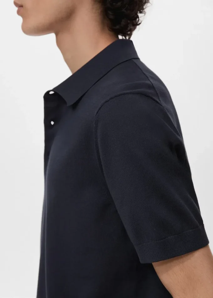 Polo in maglia fine 100% cotone Polo in maglia fine 100% cotone